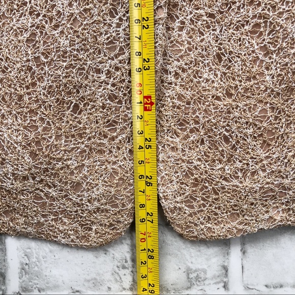 Lafayette 148 Twisted Crochet Blazer Jacket | Women’s Sz 4 | Taned | Pockets - Picture 9 of 14